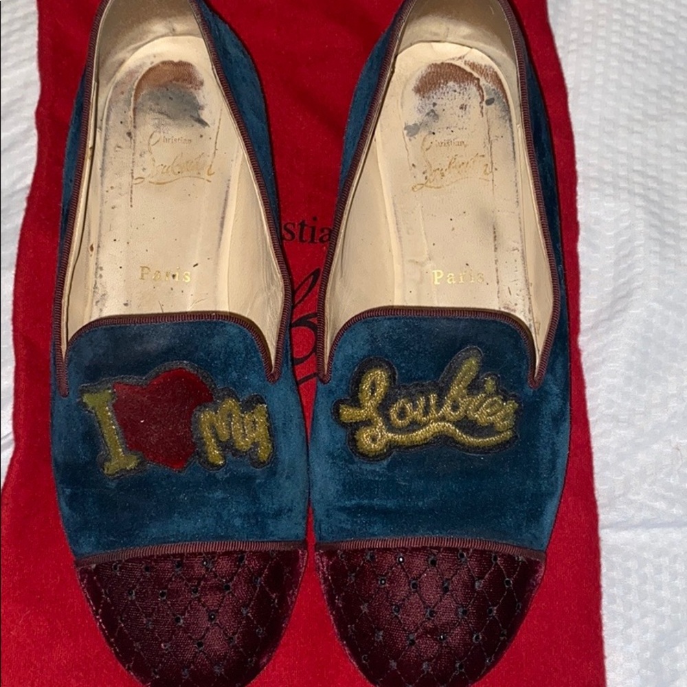 Relisted- Christian Louboutin I love my loubies loafers.